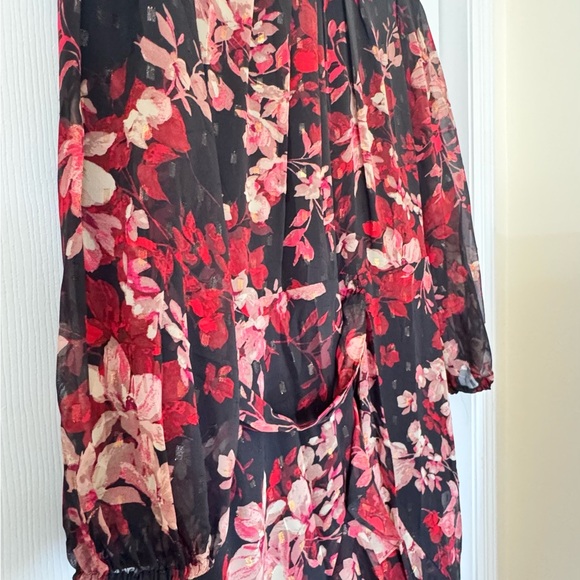 Jessica Howard Black and Red Floral Dress - Picture 1 of 3